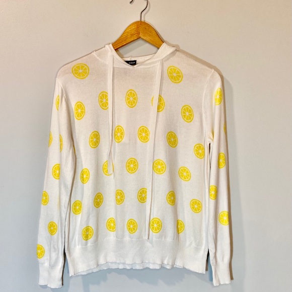 Aqua women’s sweater with hood - Picture 3 of 4